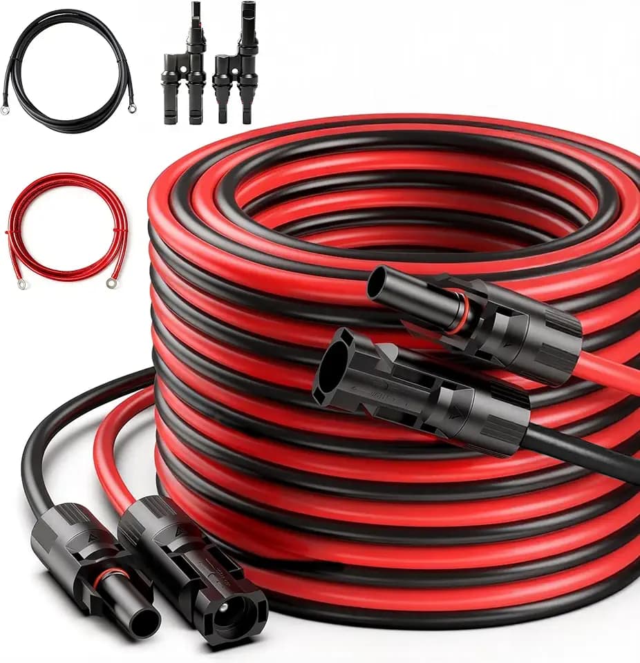 JJN Solar Extension Cable 8AWG 10mm² 20Feet