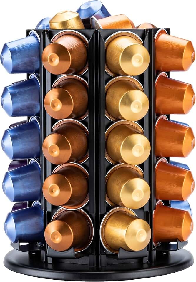 Nespresso originaLine pod holder, 40 Pod, Black Metal