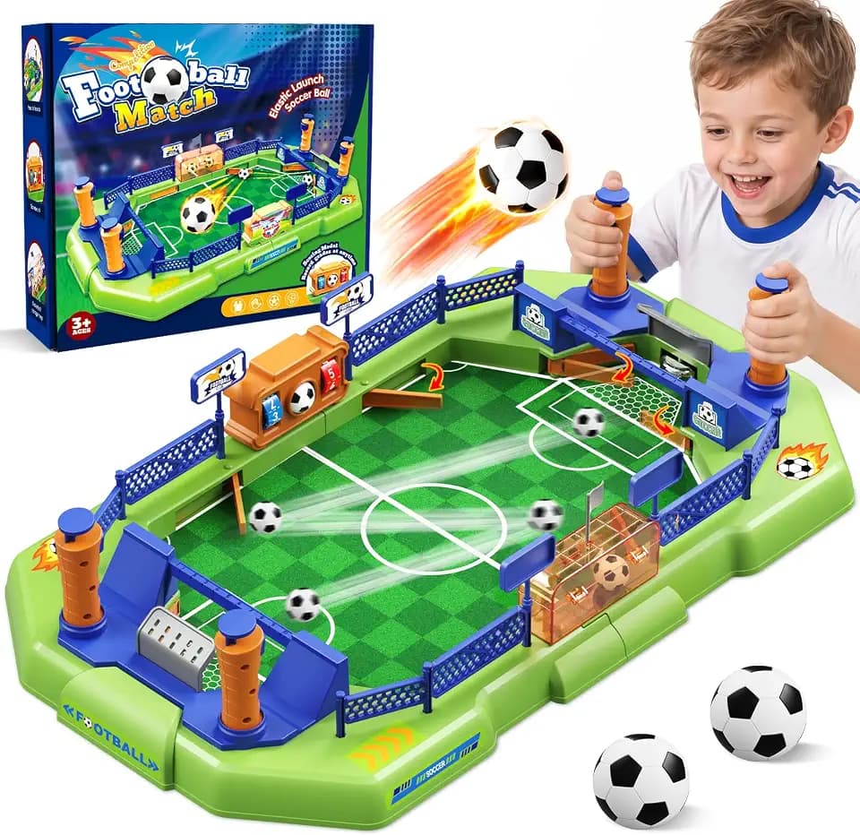 Mini Foosball Table for Kids, Portable Tabletop Soccer Board Game