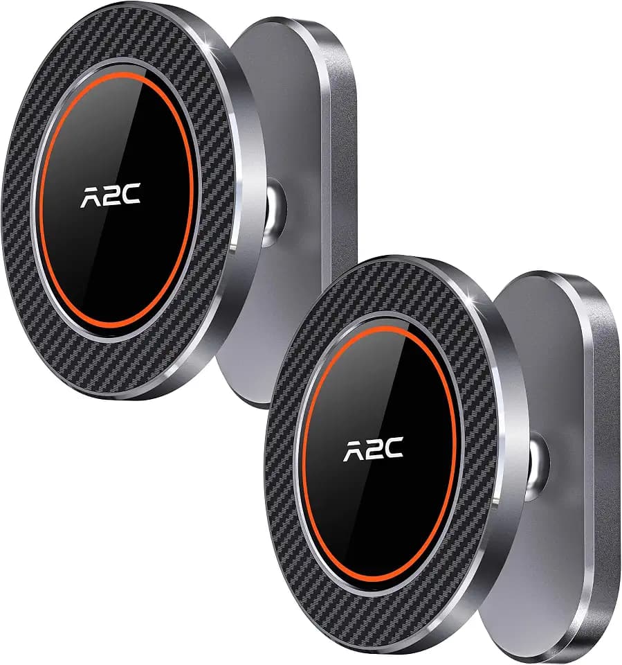 A2C 2 Pack Alloy Magnetic Golf Cart Phone Holder, Golf Accessories for Men
