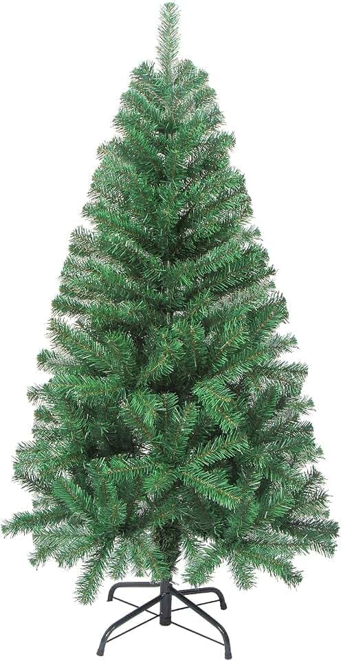 Veylin Künstlicher Weihnachtsbaum, 320 Spitzen, mit Metallständer, 1,22 m