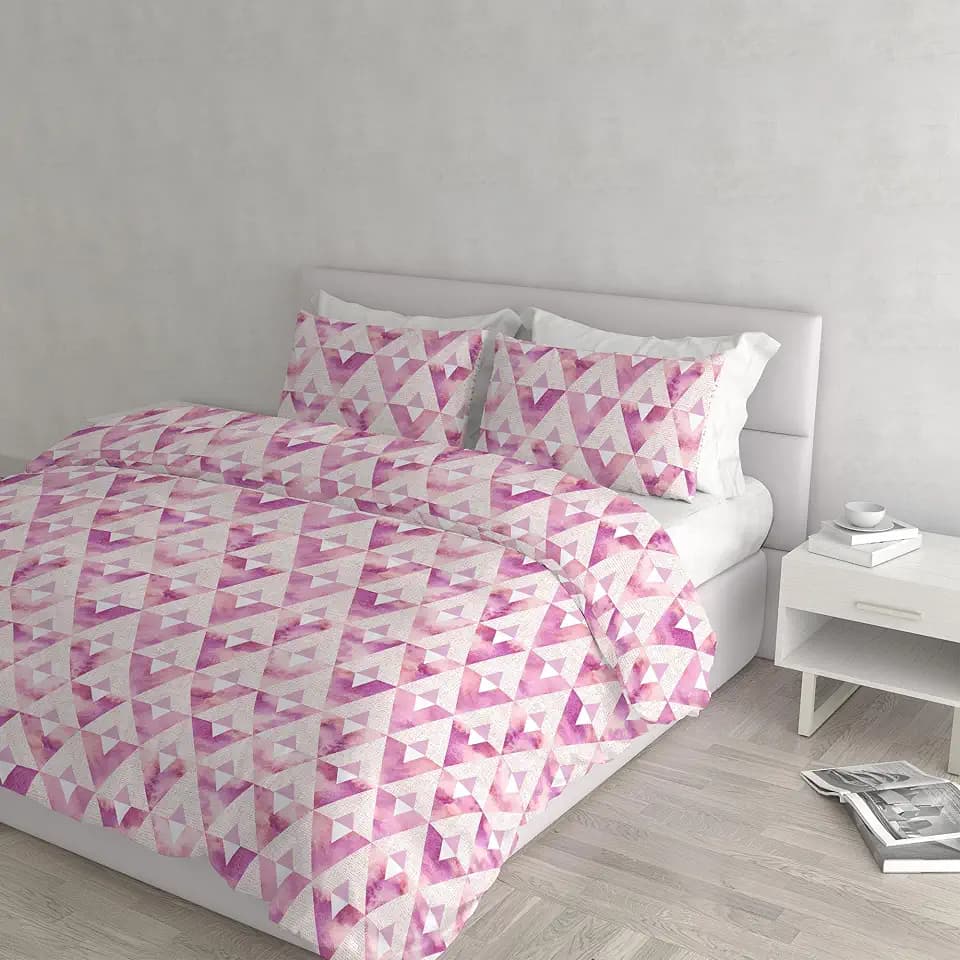 Italian Bed Linen Dafne Bettwäsche-Set, Bedruckt, Mikrofaser, Kinki, Doppelbett