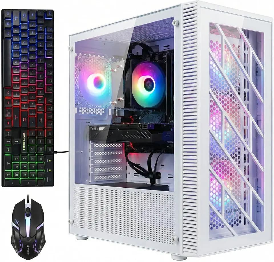 STGAubron Gaming PC Desktop,Core I7,RX 470 8G,16G RAM,512G SSD
