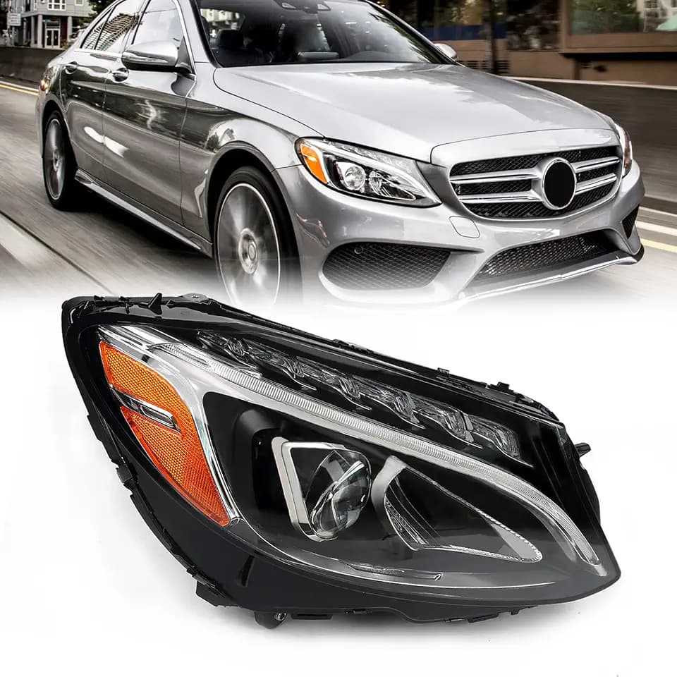 Huray Right Headlight for Mercedes-Benz C180 C200 C250 C300 W205 2015-2018