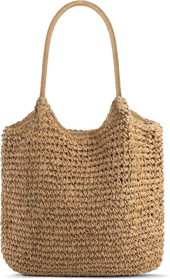 Straw Purses for Women, Summer Tote Bag Beach Tote for Vacation