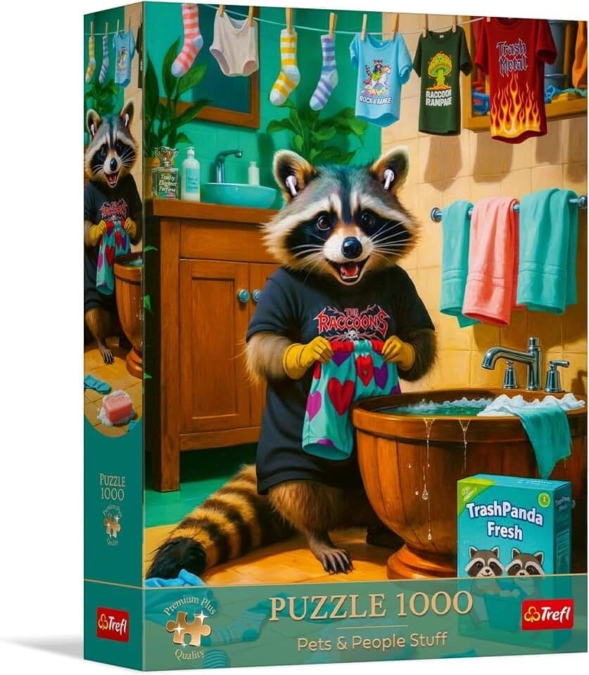 Trefl - Puzzle 1000 Pets & People Stuff: Tag der Reinigung des Schuppens