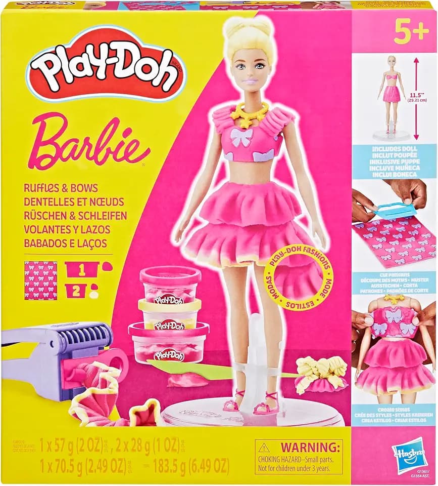 Play-Doh Barbie Rüschen & Schleifen Puppenset