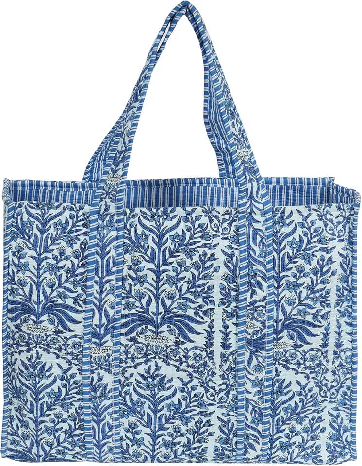 Marubhumi Women Lightweight Travel Bag Purse Cotton Shoulder Tote Bag For Shopping Grocery & Beach Bag