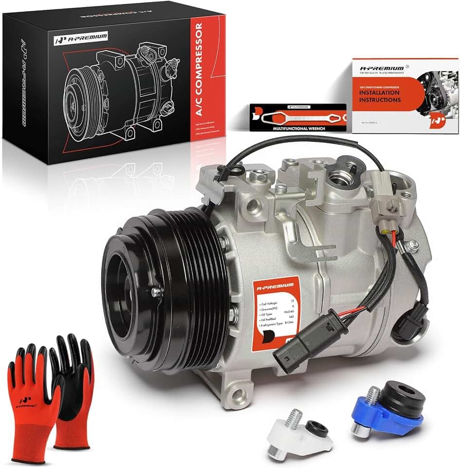 A-Premium Air Conditioner AC Compressor with Clutch