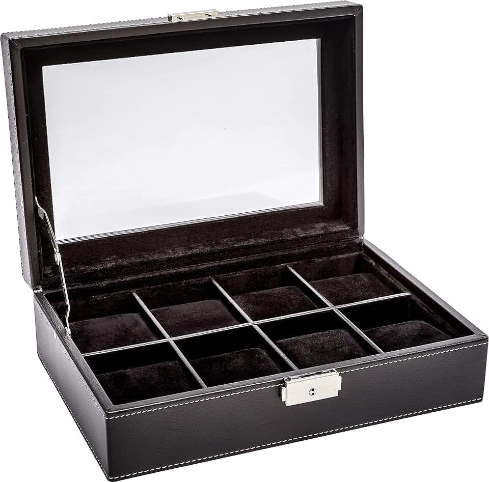 LA ROYALE CLASSICO 8 XL Uhrenbox Aufbewahrungsbox für 8 Uhren