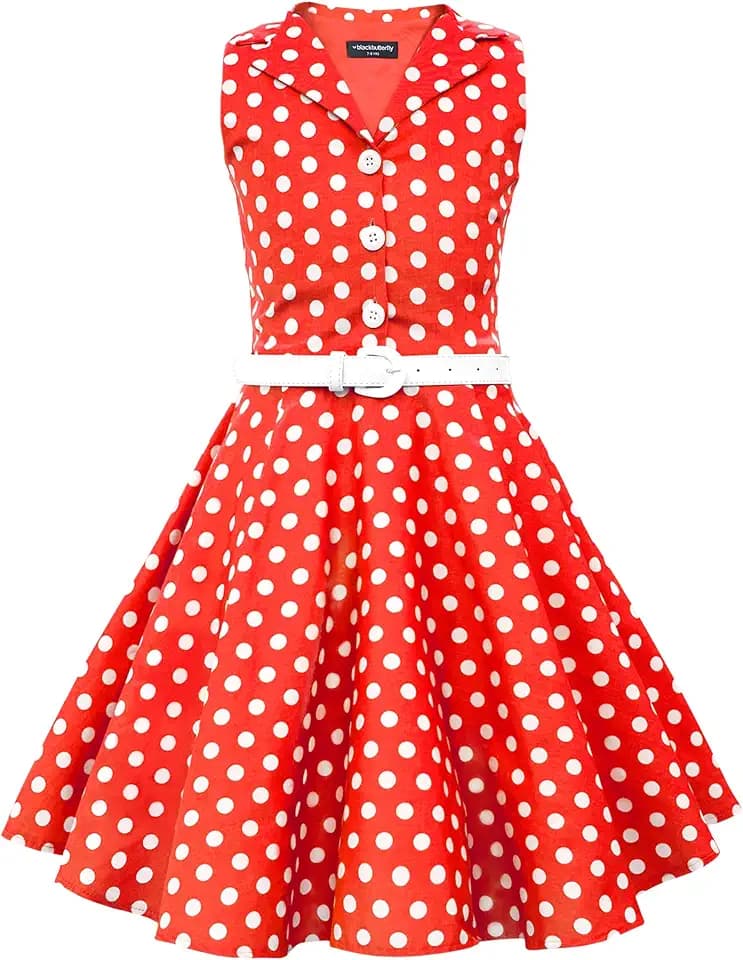 BlackButterfly Mädchen Kleid Holly Punkte