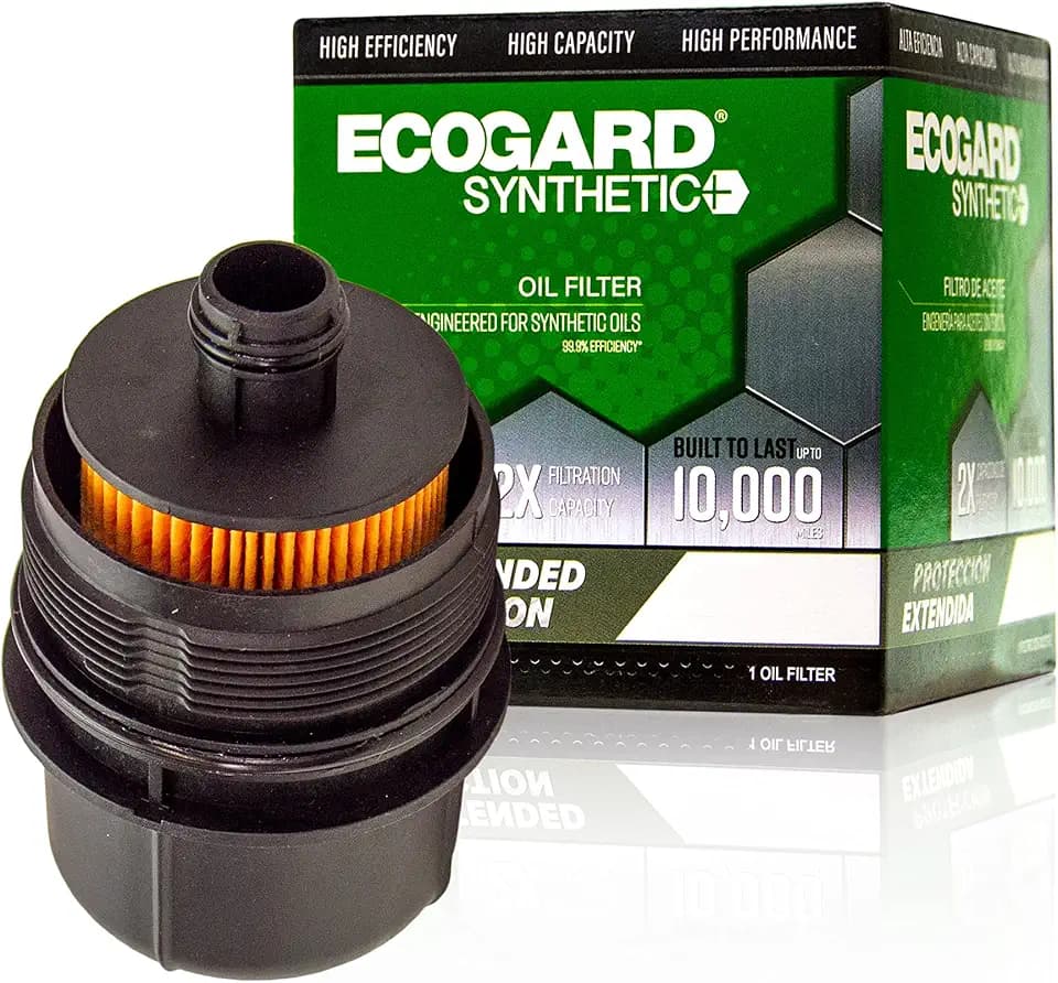 ECOGARD S11880 Premium Cartridge Engine Oil Filter for Synthetic Oil Fits Ram 1500 3.0L DIESEL 2020-2021 | Jeep Wrangler 3.0L DIESEL 2020-2021, Gladiator 3.0L DIESEL 2021-2022