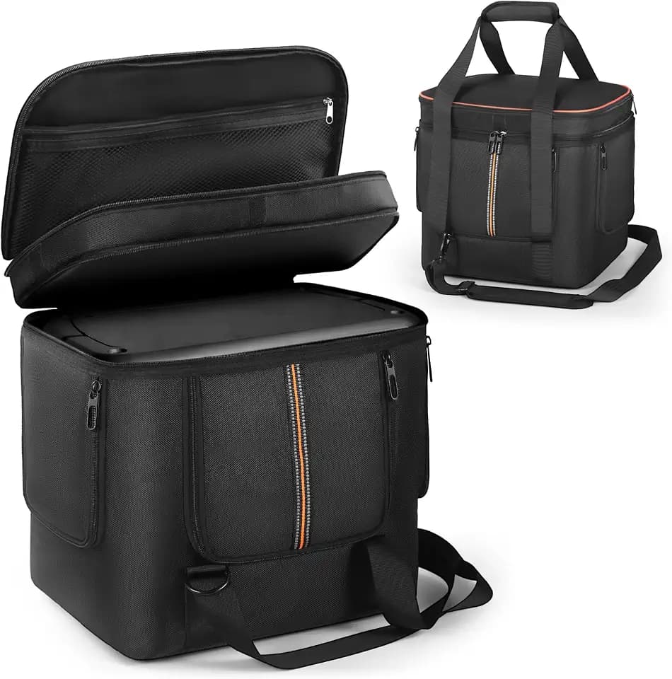 Carrying Case Compatible with Jackery Explorer 2000 v2/700 Plus, Portable Power Station Storage Bag with Quick-Access Window & Ventilation for Camping, Hiking​