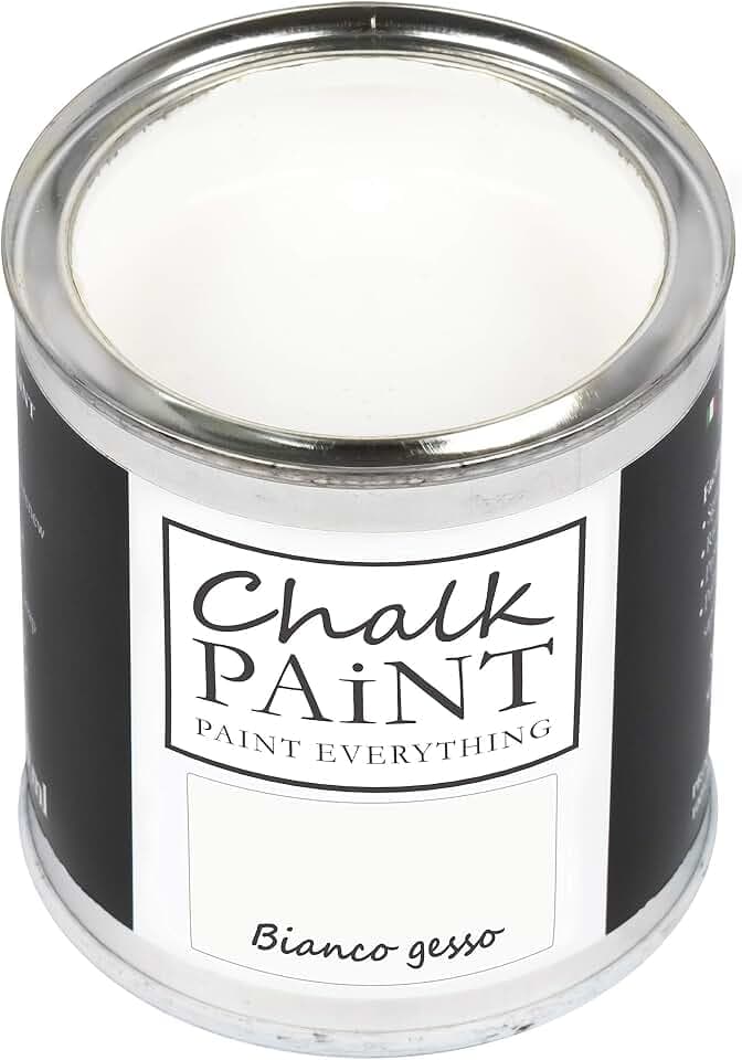 bianco Shabby Möbelfarbe ohne Schleifen matt – Chalk Paint Everything® Kreideweiß 250 ml – Kreidefarbe für Möbel & Holz, Wasserbasis, geruchsarm, deckend, Innen & Außen