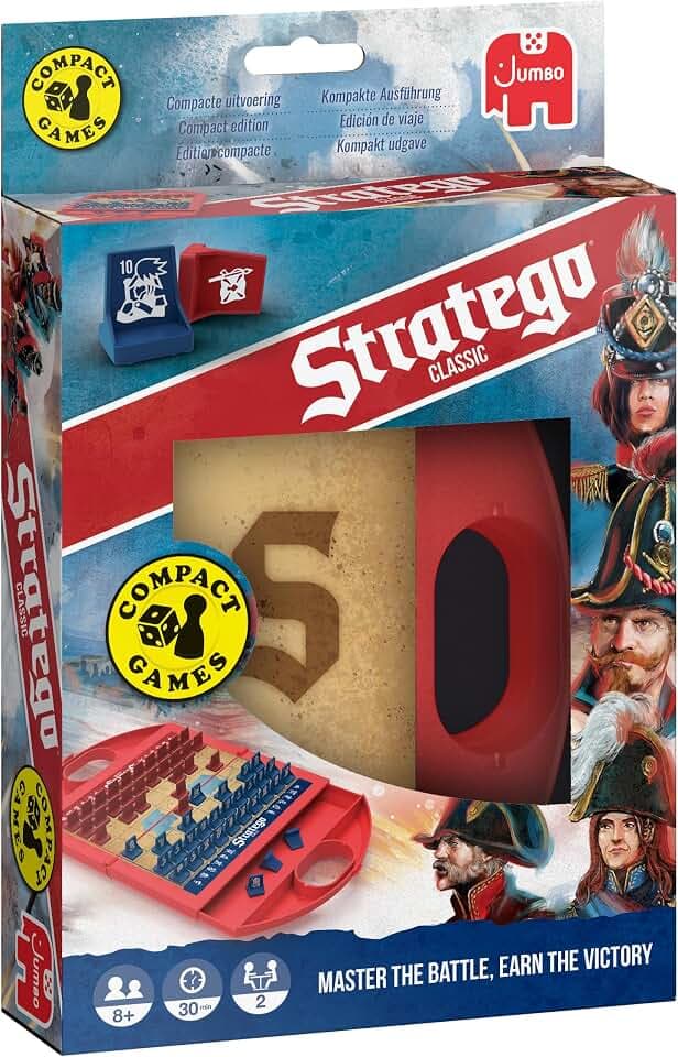 Jumbo Stratego Compact - Reise-Edition - Brettspiel, ab 8 Jahren