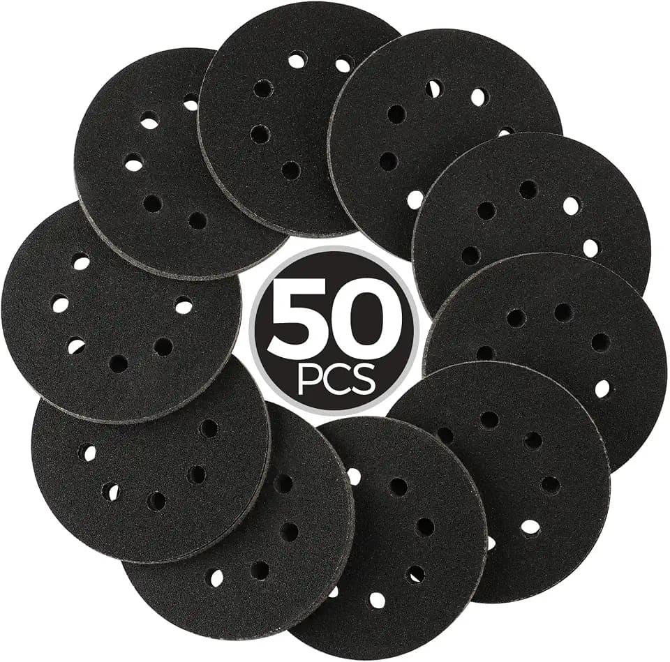 50PCS 5 inch Wet Dry Sanding Discs 1000 1200 2000 3000 5000 Grit Sandpaper