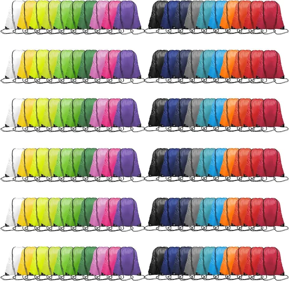120pcs 20color Drawstring Bags Bulk, Drawstring Backpack Bulk DrawstringBags Draw String Bags Pack Bulk Draw String Back Bag String Backpack GymDrawstring Bags DrawstringBackpack