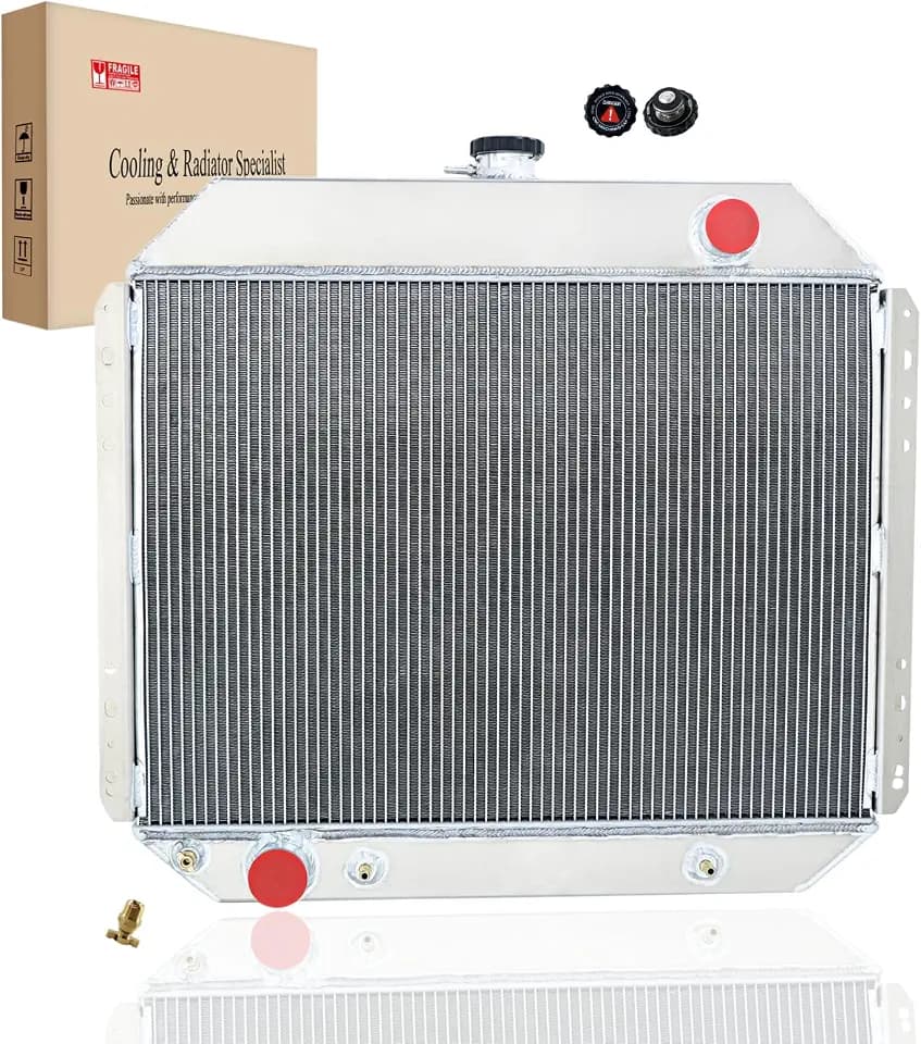 3 Row Aluminum Radiator For 1966-1979 Ford Bronco F-Series F100 F150 F250 F350 Truck Pickup V8 1967 1968 1969 1970 1971 1972 1973 1974 1975 1976 1977 1978 Radiators