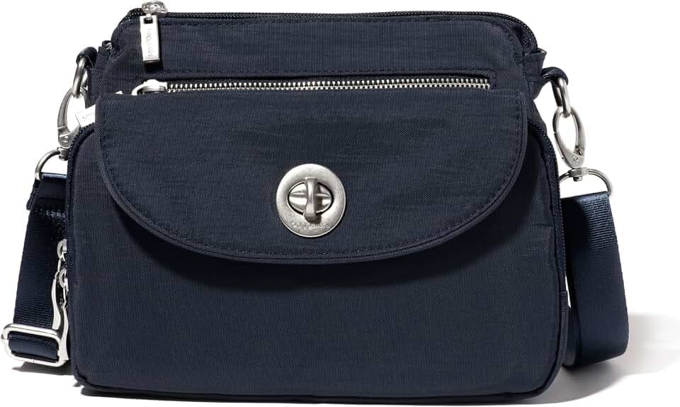 Baggallini Calais Crossbody Bags for Women 10x7 Lightweight Water-Resistant Travel Purse, RFID & Interior Organization