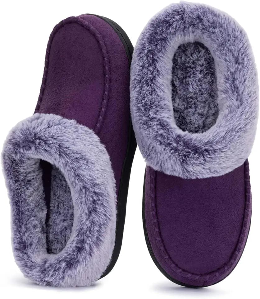 ULTRAIDEAS Women's Memory Foam Hard Bottom House Slippers