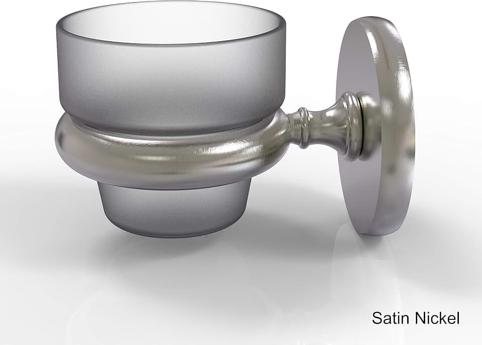 Allied Brass P1064-SN Prestige Skyline Collection Wall Mounted Votive Candle Holder, Satin Nickel