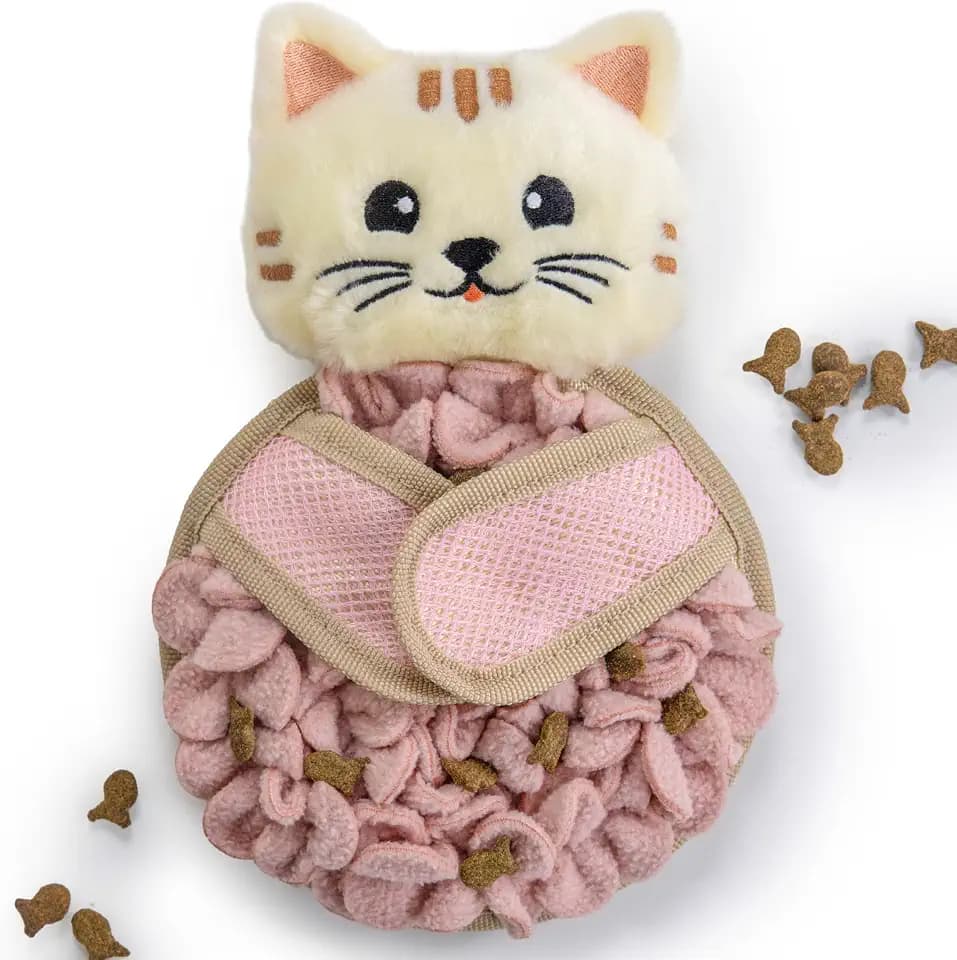 Catstages Snuffle Mat Interactive Treat Dispenser Cat Toy, 8.7" x 5.9"