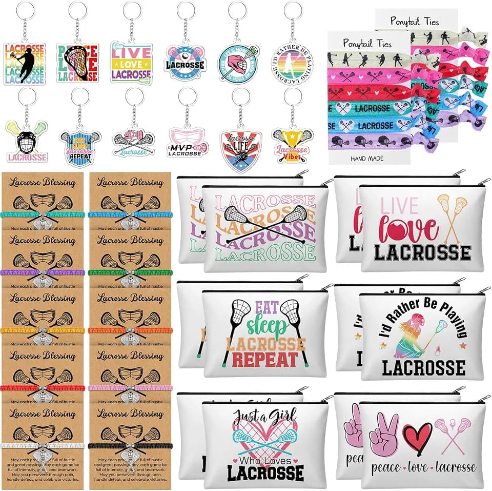 Shinylin 60 Pcs Lacrosse Gifts for Team Party Favors
