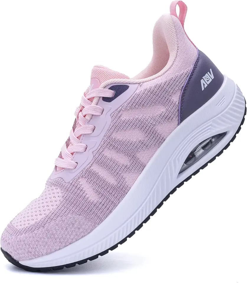 RomenSi Women's Arch Support Walking Shoes for Plantar Fasciitis