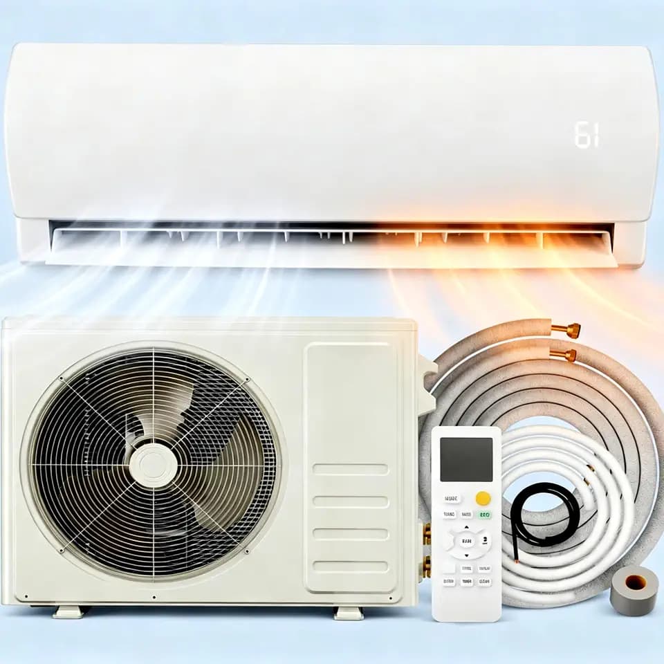 Uthfy 12000BTU 230V Mini Split Air Conditioner, 19 SEER 2, Ductless Inverter Heat Pump,1 Ton, Pre-charged Mini Split AC Units and Heat Up to 750sq.ft, Installation Kits Included