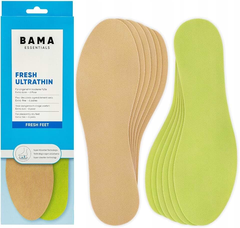 Dünne Einlegesohlen für Damen & Herren, 6 Paar, Größe 35/36 - Bama Fresh