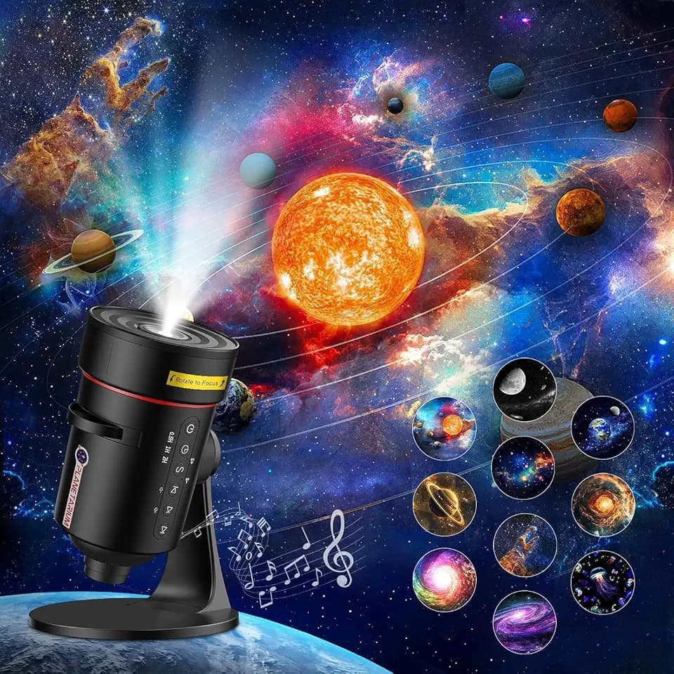 Sternenhimmel Projektor+White Noise Machine mit 28 Einschlafmusik, 4K HD Planetarium Projektor, Realistisches Galaxy Projector Star Projector mit Timer-Aus-Steuerung,Sternenprojektor für Kinderzimmer