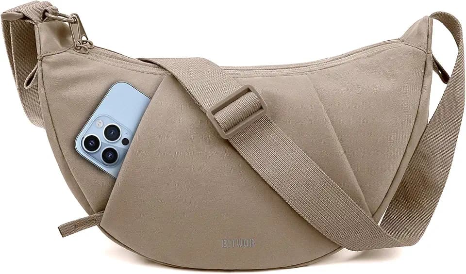 Crossbody Bag for Women Anti-theft Crescent Shoulder Bag Purse Hobo Bag