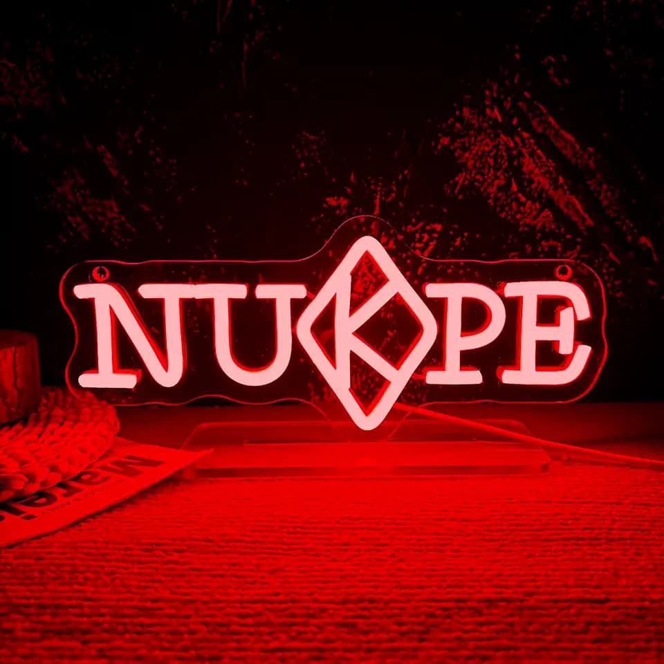 NUPE Kappa Alpha Psi Neon Light Sign Dimmable Red Greek Letters Fraternity Sorority Neon Sign for Party Bar Wall Decor, LED Sign Gift For Man Woman Friends Coworkers(11.8 * 5.1in)