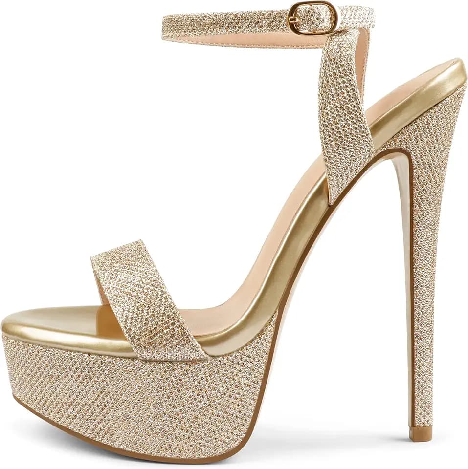 MERUMOTE Women's Platform Heels Sky High Heel Sandals