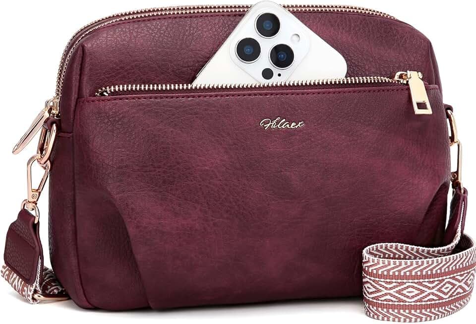 Crossbody Bag for Women Vegan Leather Handbag Purse Anti Theft RFID