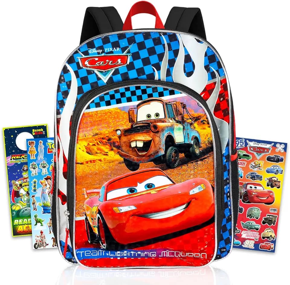 Disney Cars 16" Backpack School Supplies Bundle for Boys Kids + More