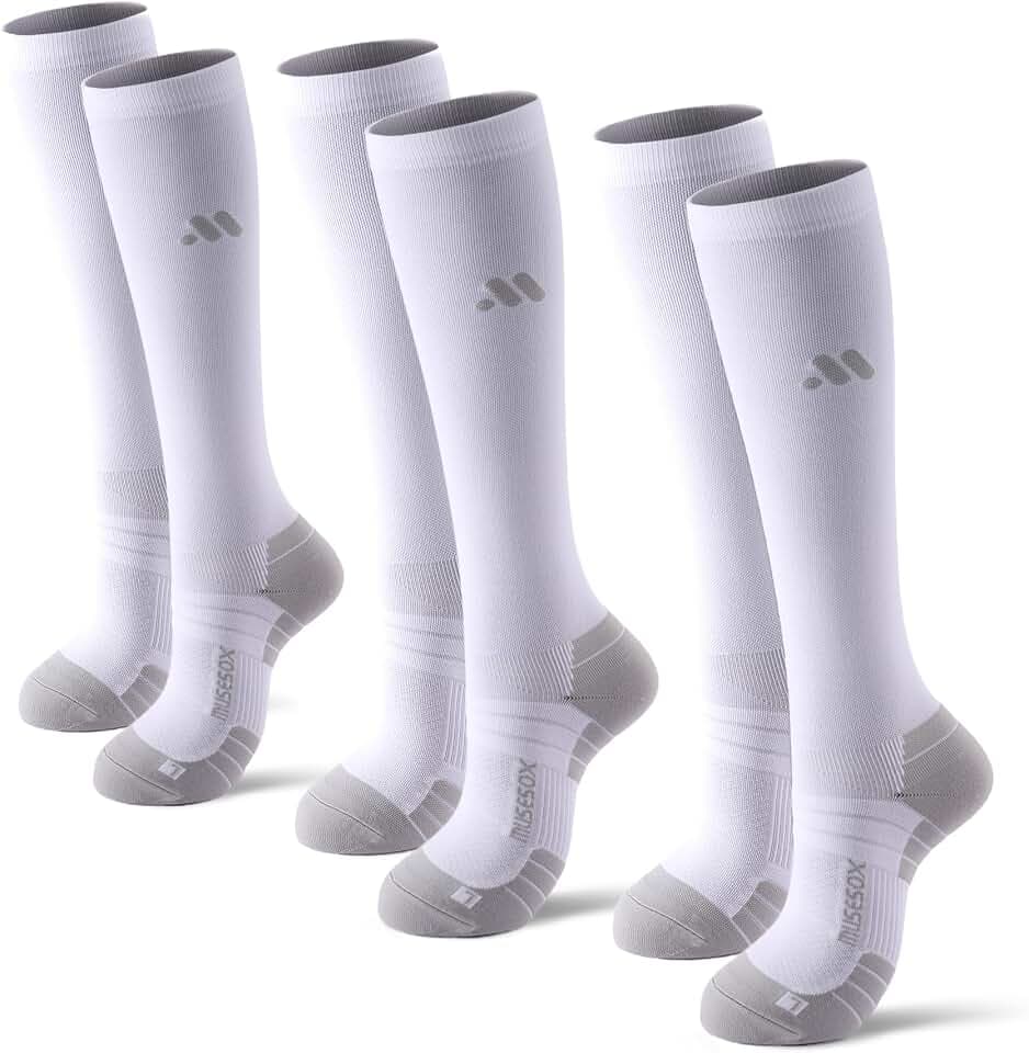Compression Socks for Women and Men,15-20 mmHg Support(3 Pairs)