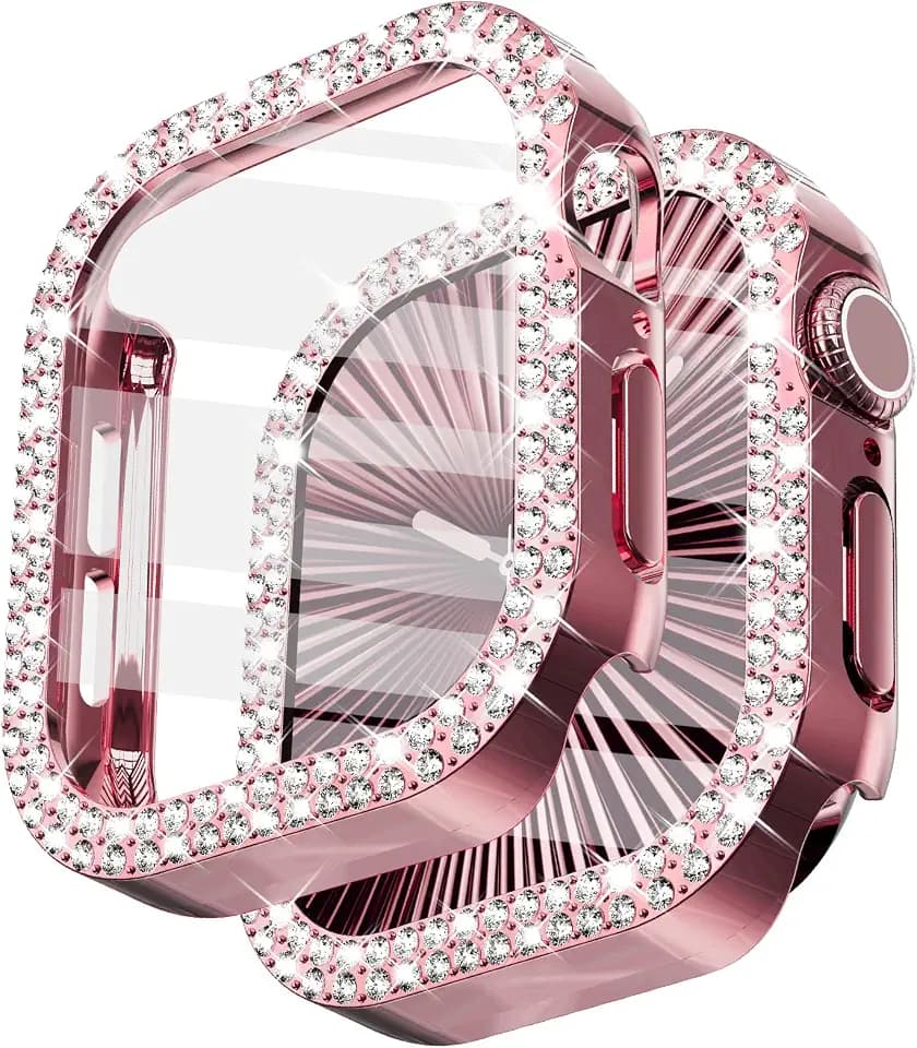 Surace Bling Case with Screen Protector for Apple Watch Series 11/10 46mm