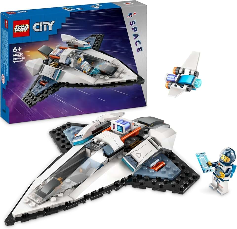 LEGO City Raumschiff, Weltraum-Spielzeug mit Space Shuttle für Kinder zum Bauen, Jungen und Mädchen ab 6 Jahren, Set mit Astronaut-Figur 60430