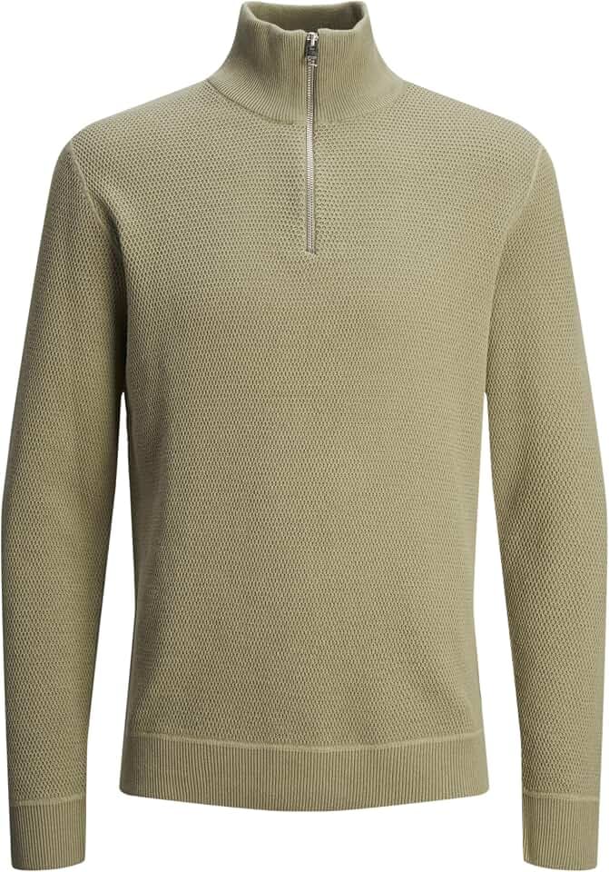 Jack & Jones Herren Jprbluchrister Knit Half Zip Strickpullover (1er Pack)