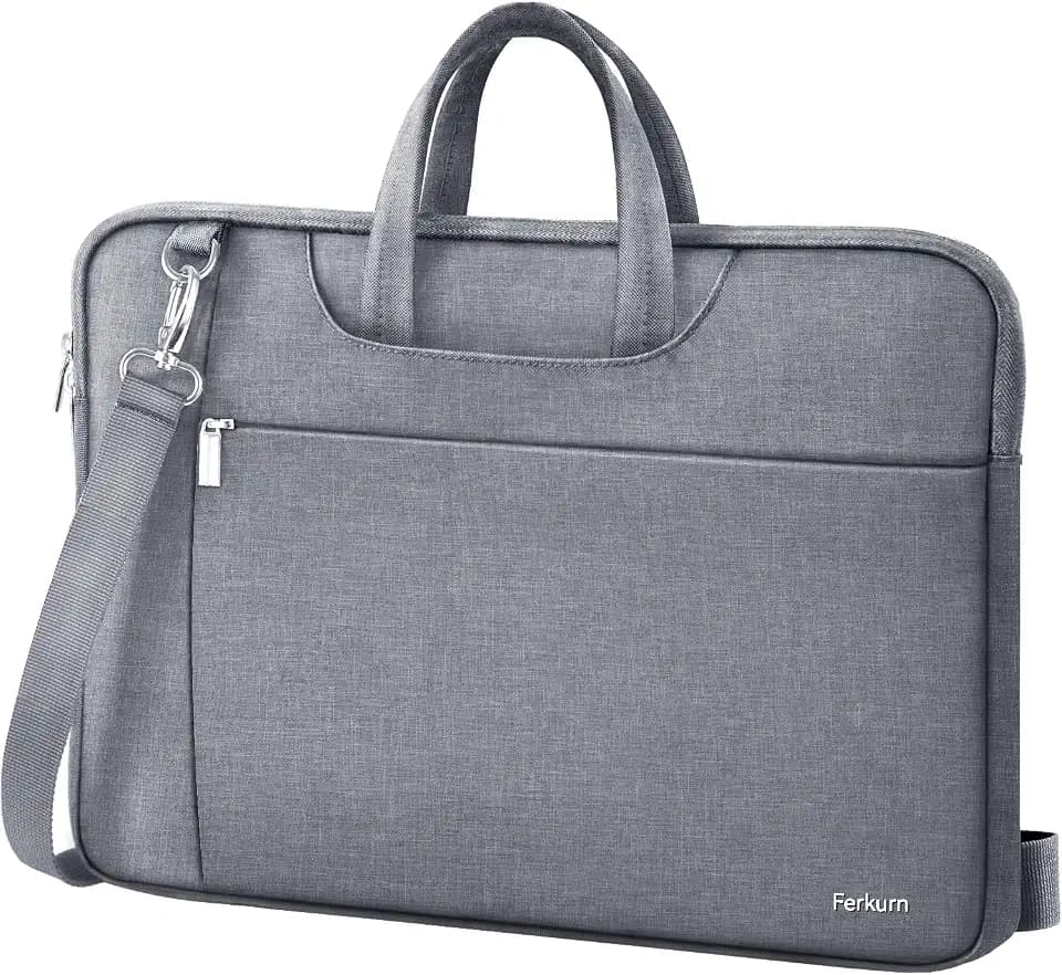 Ferkurn Laptop Case Bag for Women Men Briefcase Messenger Bag, 17 17.3 Inch