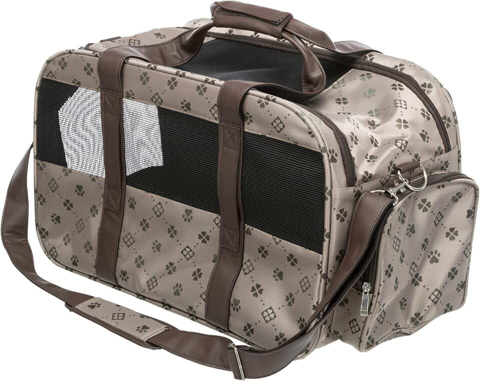 Trixie 28903 Tasche Maxima, erweiterbar, 33 × 32 × 54 cm, beige/braun