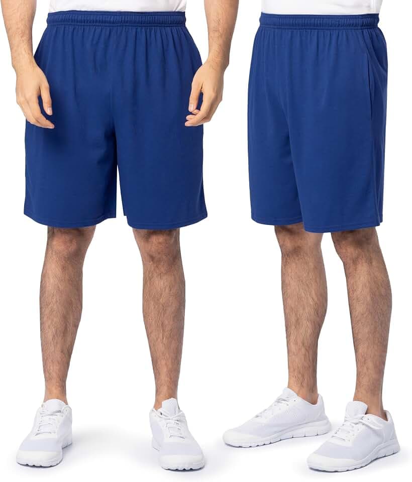 Fruit of the Loom Men's Eversoft Cotton Shorts with Pockets (S-4XL)
