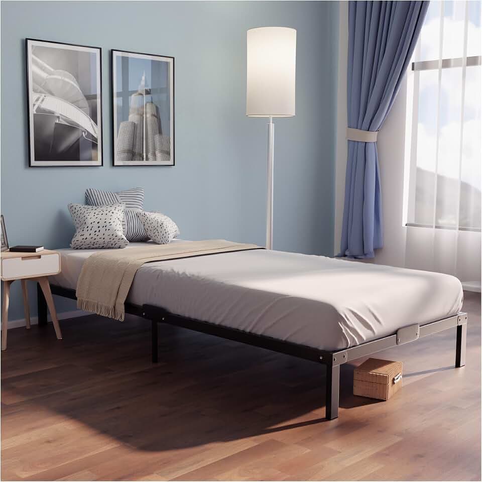 Dreamzie - Bett 90x200 mit Lattenrost aus Metall - 35cm Höhe