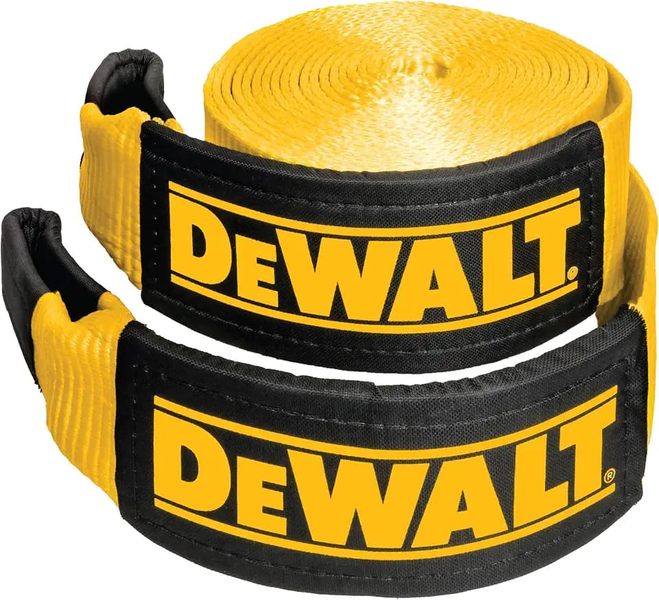 DEWALT 4"×30'×40,000 lbs Heavy-Duty Tow and Recovery Strap, 1-Pack