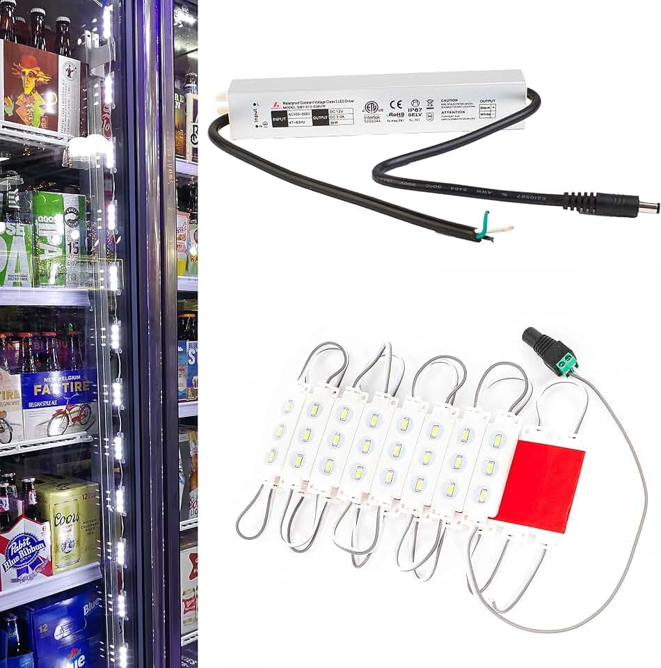 20ft Fridge Walk in Cooler LED Light for Convenient Store Fridge Merchandiser with ETL Listed Waterproof Power Supply