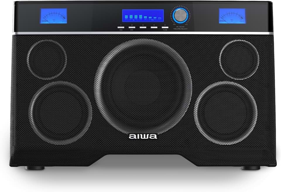 Aiwa - Portable Bluetooth Speaker, 200W RMS, Deep Bass Subwoofer