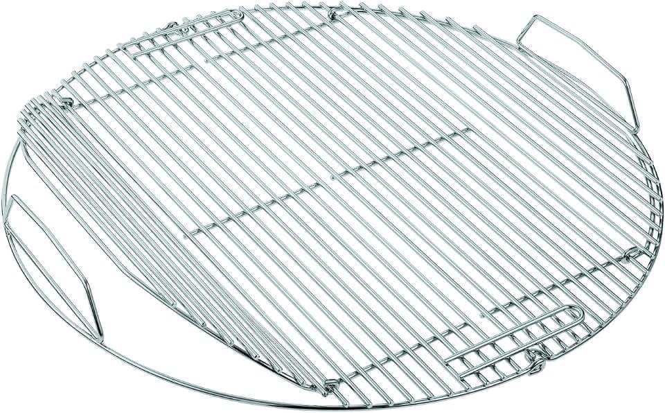 RÖSLE Grillrost, Hochwertiger Grillrost aus Edelstahl 18/0 passend für RÖSLE Grills No.1 F50/F50 AIR, klappbar, spülmaschinengeeignet, Silber