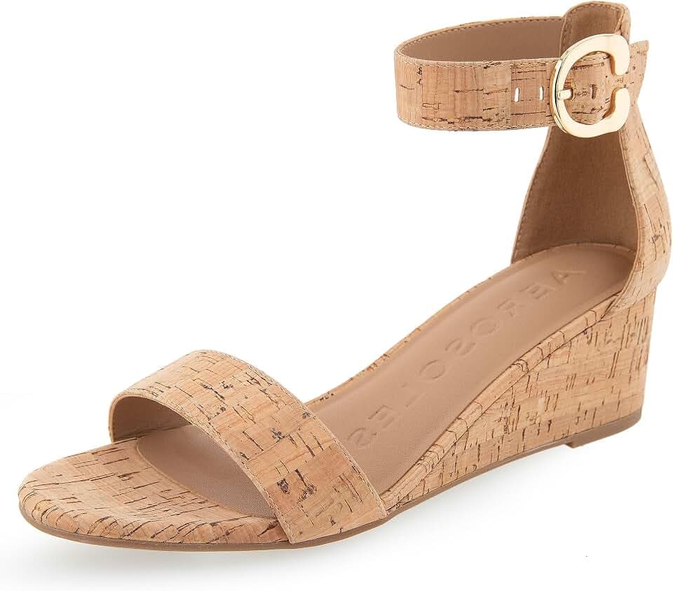 Aerosoles Women's Willis Ankle Strap Wedge Sandal