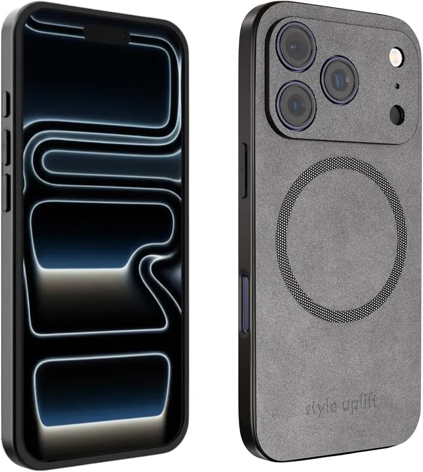 iPhone 17 Pro Magnetic Suede Case with Magsafe, Gray